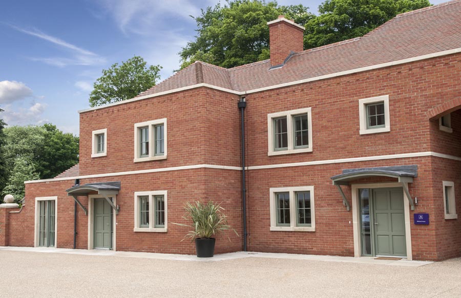 country brown tiles on Whitchurch Terrace at Audley Chalfont Dene retirement village